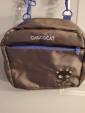 Sanrio Chococat Crossbody Bag in Brown with Blue Accents